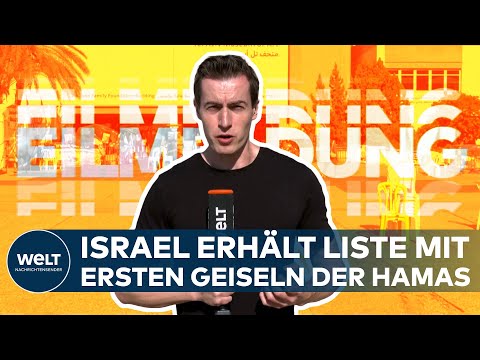 Video Thumbnail: ISRAEL ERHÄLT GEISEL-LISTE VON HAMAS - Start der Waffenruhe in Nahost erwartet | EILMELDUNG