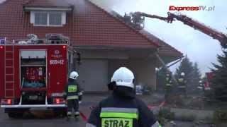 preview picture of video 'Pożar poddasza budynku  Blękwit ZŁOTÓW'