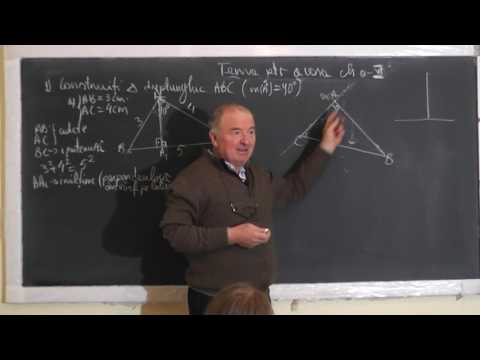 1/2 1412 Constructia unui triunghi dreptunghic Inaltimea Distanta de la un punct la o dreapta Cls 6