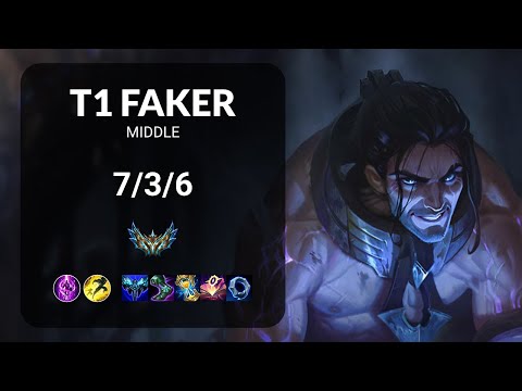 T1 Faker Sylas vs Yone MIDDLE - KR CHALLENGER Patch 13.19