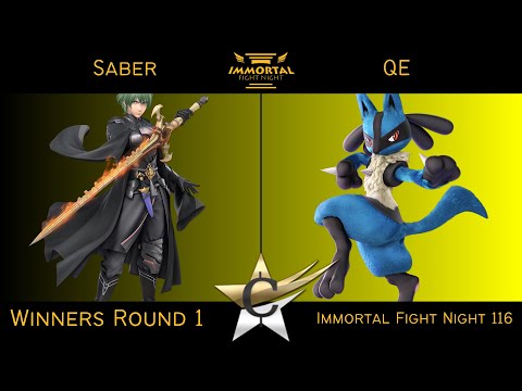 Immortal Fight Night 116 Winners Round 1 - Saber (Byleth) vs QE (Lucario) Smash Ultimate - SSBU