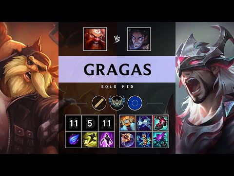Gragas Mid vs Sylas - EUW Challenger Patch 25.21