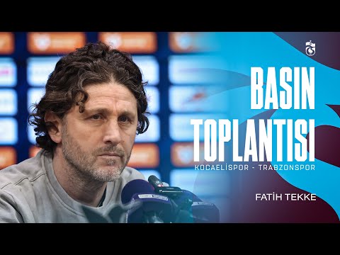 Teknik Direktörümüz Fatih Tekke'nin Kocaelispor maçı değerlendirmesi