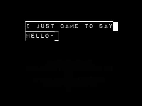 I Just Came To say Hello - (Electro House minimix Nov 2010)