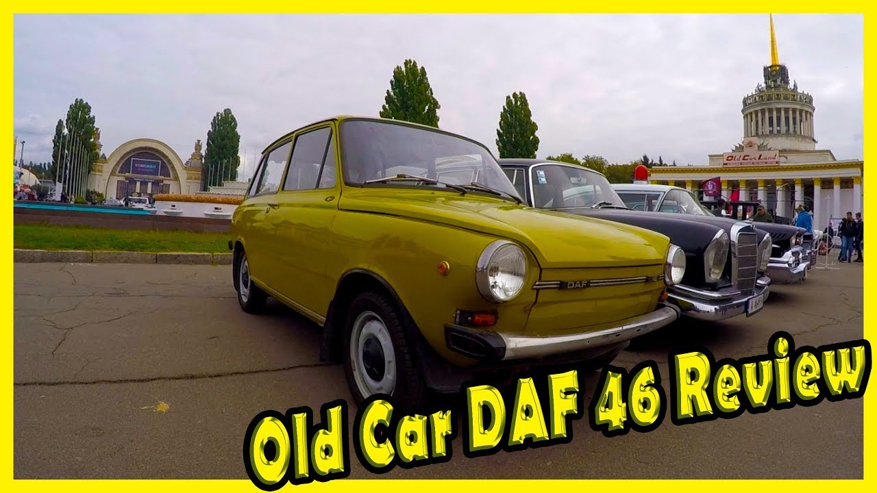 History of Old Car DAF. Retro Vehicles DAF 46 Review. Classic Cars from the 1970s.
