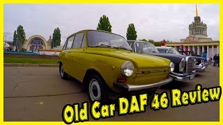 History of Old Car DAF. Retro Vehicles DAF 46 Review. Classic Cars from the 1970s.