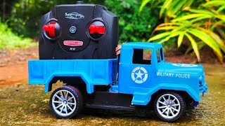 Remote Control military Truck Restoration /making truck with DC motor / How to mak RC Mini Truck