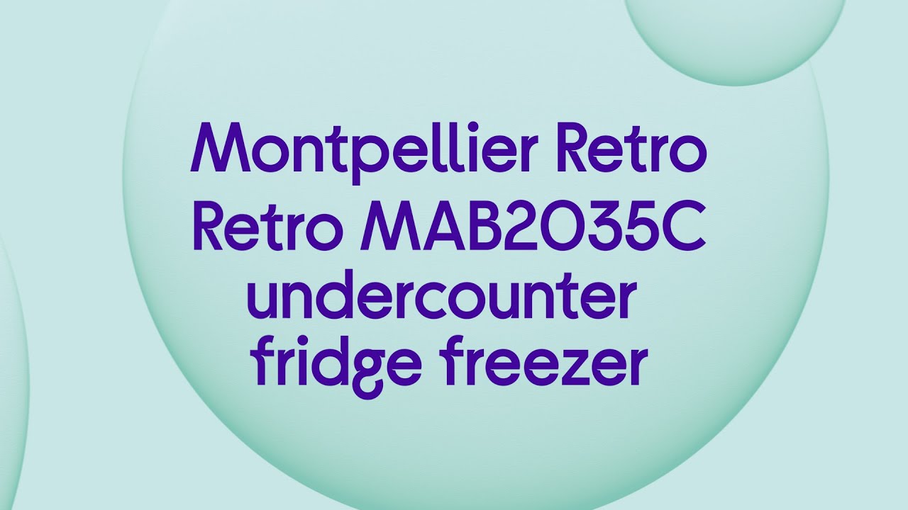 Watch video Montpellier Retro MAB2035C Undercounter Fridge Freezer - Cream - Quick Look Now Montpellier Retro MAB2035C Undercounter Fridge Freezer - Cream - Quick Look