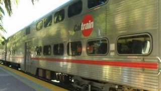 preview picture of video 'Caltrain departing Menlo Park Northbound'