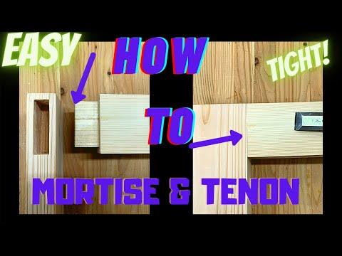 HOW TO CUT CRISP MORTISE AND TENON JOINTS LIKE A PRO!  [WOODWORKING]