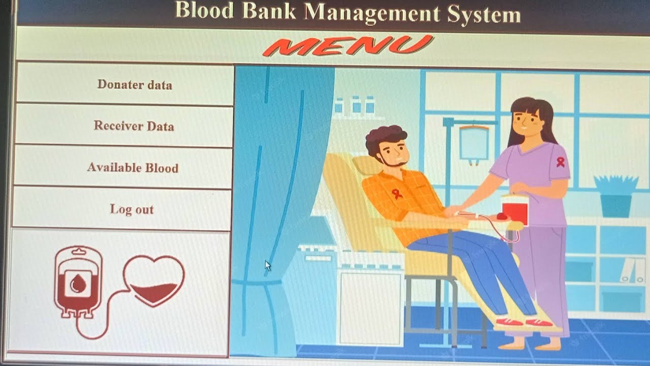 Blood Bank Management System || python Tkinter Project.