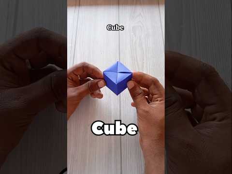PAPER CUBE ORIGAMI TUTORIAL|HOW TO MAKE EASY DIY PAPER CUBE CRAFT STEP BY STEP FOLDING|ART