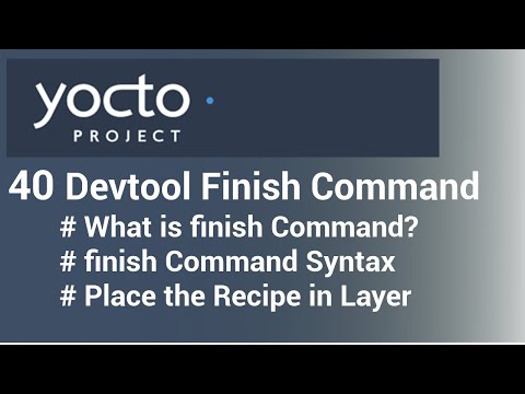 Yocto Devtool Tutorial - 40 Export Recipe to Meta Layer | devtool finish command