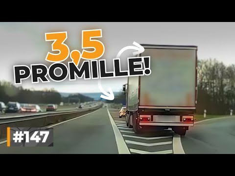 3,5 Promille! POLIZEI muss ausrücken!| #GERMAN #DASHCAM | #147