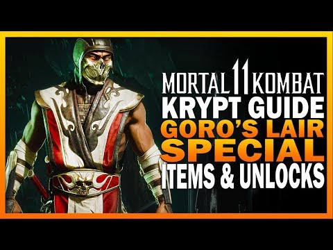 Mortal Kombat 11 Krypt Guide Part 2 - Goro's Lair Guide & Special Items