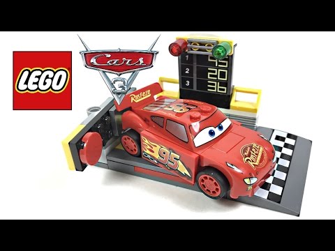 LEGO Cars 3 Lightning McQueen Speed Launcher review! 2017 set 10730!
