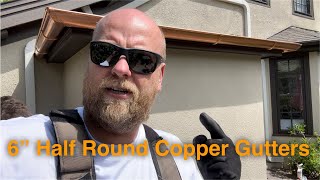 ✨ Half Round COPPER Gutters | Timeless Elegance Meets Modern Craftsman