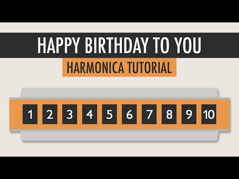 How to play Happy Birthday to You on the Harmonica - Easy Tutorial