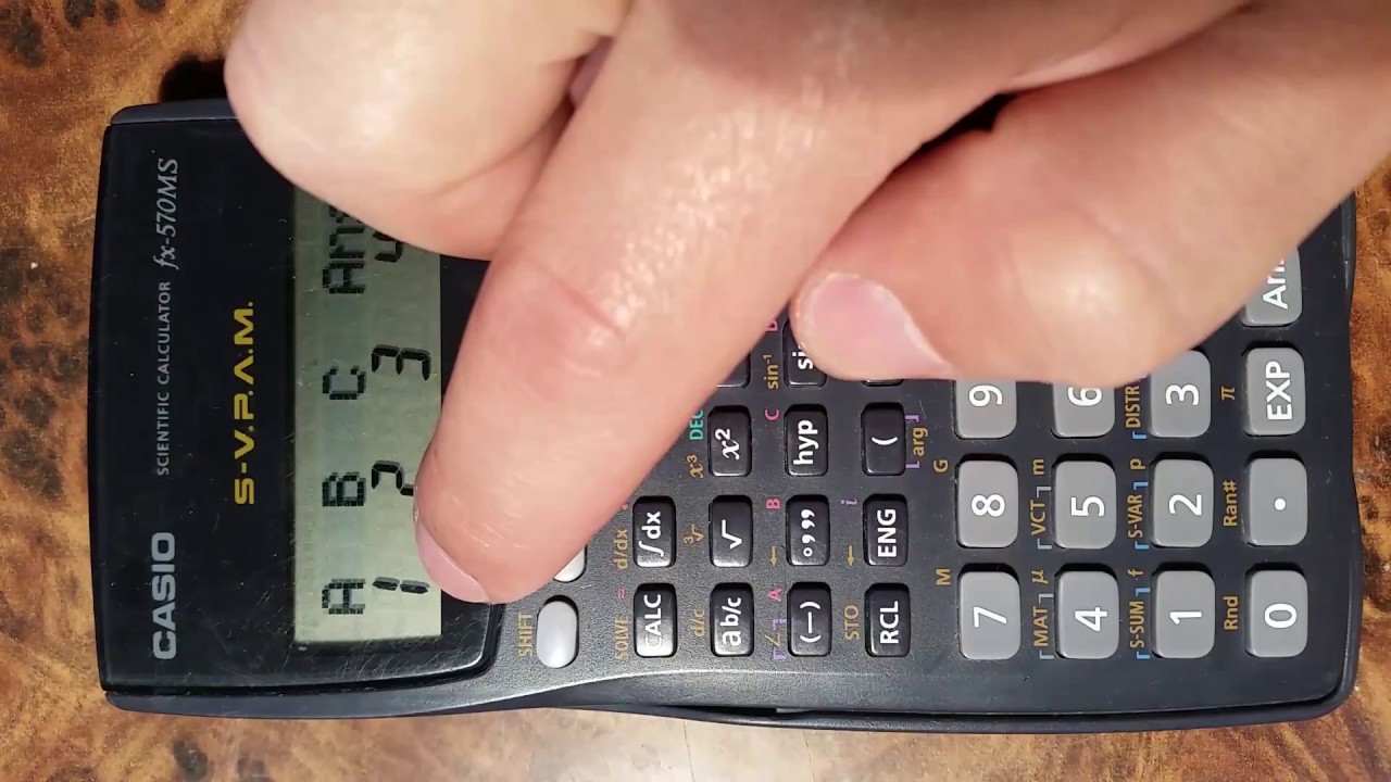 Producto escalar de un vector. ¿Cómo utilizar una calculadora científica Casio fx-570MS
