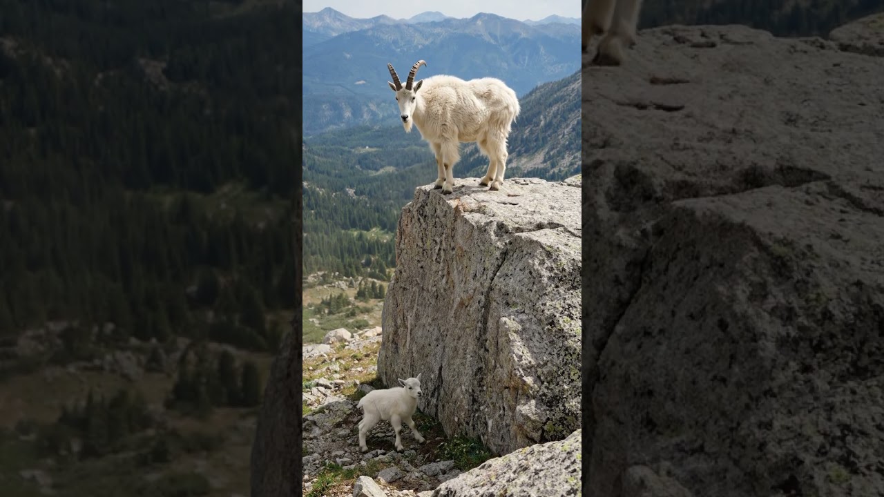 King of the Cliffs: Mountain Goat in Action