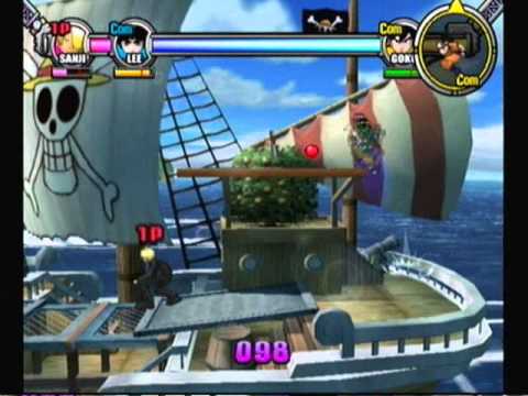 Battle Stadium D.O.N-Sanji Vs Rock Lee Vs Goku