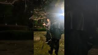 鐘つき動画の撮影風景
