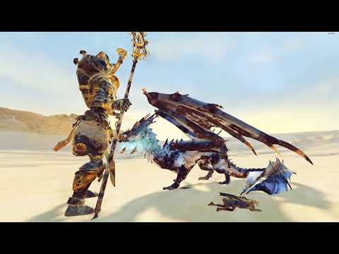 Star Dragon VS Hierotitan - Tomb Kings - Total War: Warhammer 2
