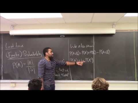 Math 1108-R08 Lecture 16 - Techniques for probability; Conditional Probability; Independent events