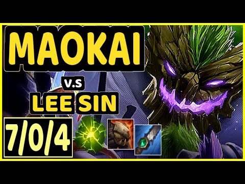 SVENSKEREN (MAOKAI) vs LEE SIN - 7/0/4 KDA JUNGLE GAMEPLAY - NA Ranked DIAMOND