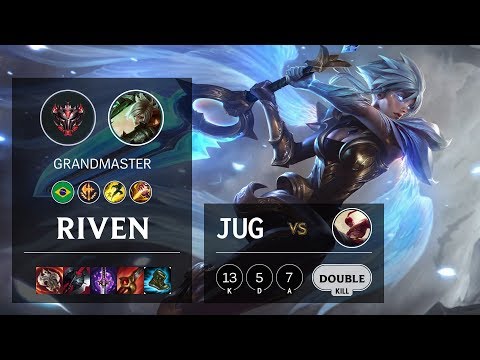 Riven Jungle vs Lee Sin - BR Grandmaster Patch 10.8