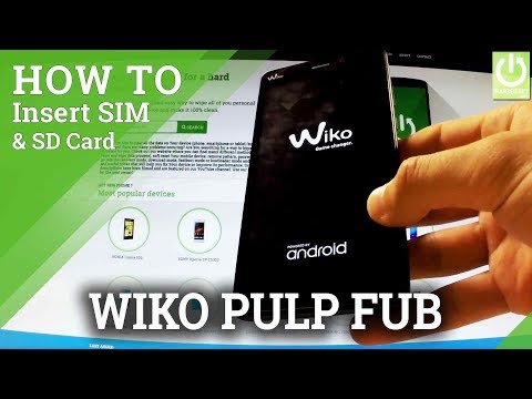 How to Insert SIM & SD in WIKO Pulp FAB - Wiko Set Up SIM