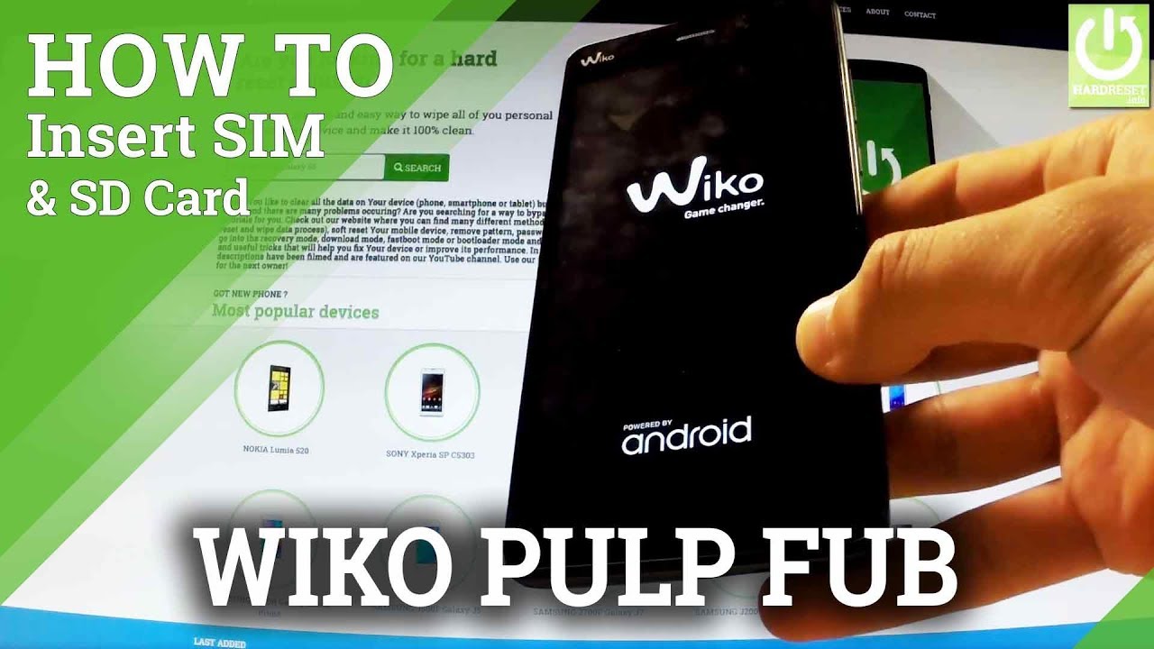 How to Insert SIM & SD in WIKO Pulp FAB - Wiko Set Up SIM