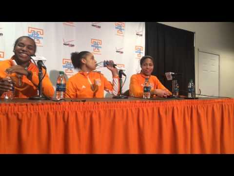 Cierra Burdick and Isabella Harrison discuss tactics