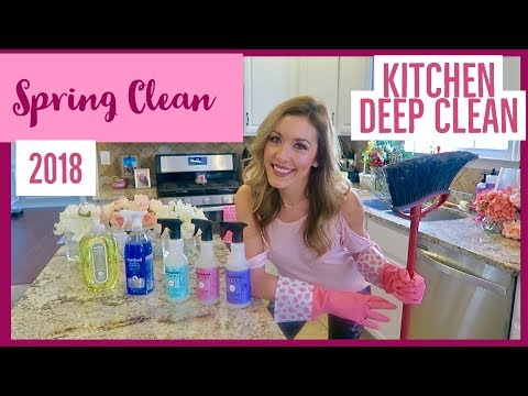 SPRING CLEAN WITH ME 🌸| KITCHEN DEEP CLEAN | brianna k Video