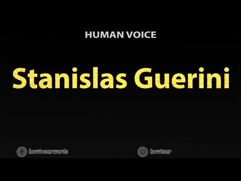 How To Pronounce Stanislas Guerini