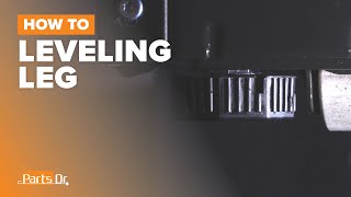 How to Replace Leveling Leg Part # WR01X11046 on Your GE Refrigerator