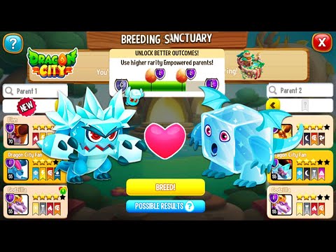 NEW BREEDING: Ether Cube Dragon vs Ice Cube Dragon | DRAGON CITY 2023! 😱