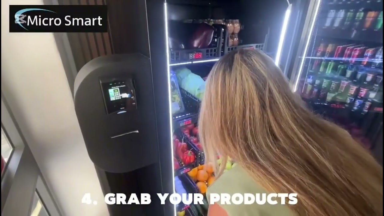 Weight sensing smart fridge used for fresh produce, fruit.Customer case.