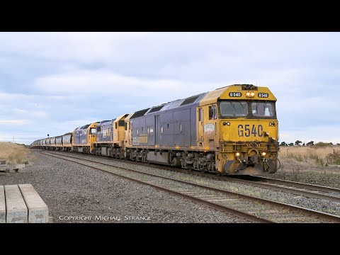 7735V Pacific National Grain Train With G540 + X48 + G519 (5/4/2022) - PoathTV Australian Railways