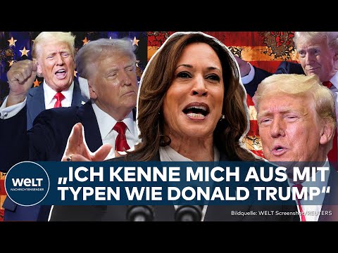 DONALD TRUMP IN SORGE:  Mittelschicht, Abtreibung, Waffen - Kamala Harris gibt sich angriffslustig