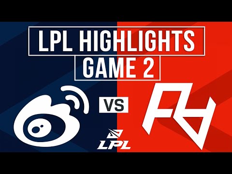 WBG vs RA Highlights Game 2 | LPL 2024 Spring | Weibo Gaming vs Rare Atom