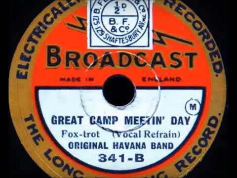 Original Havana Band "Great Camp Meetin' Day" Noble Sissle song 1929 Cyril Ramon Newton sings