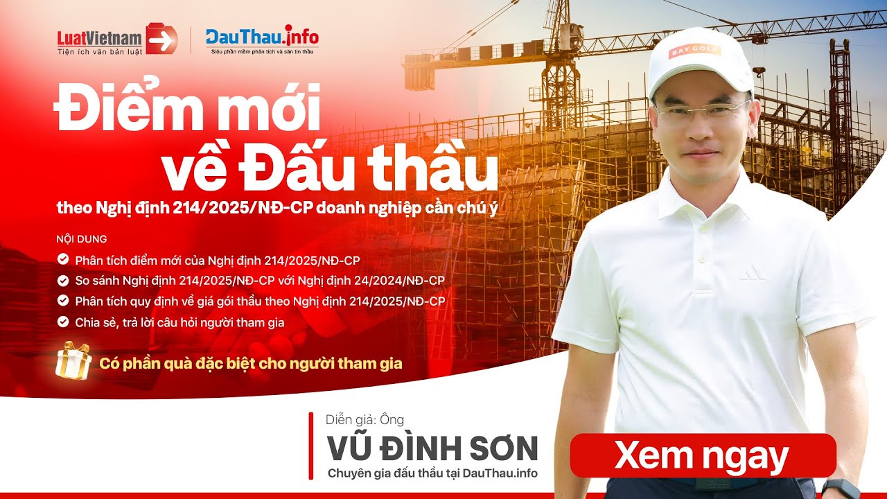 Điểm mới về đấu thầu theo Nghị định 214/2025/NĐ-CP