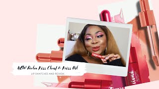 NEW REVLON KISS CLOUD AND KISS OIL LIP SWATCHES & REVIEW