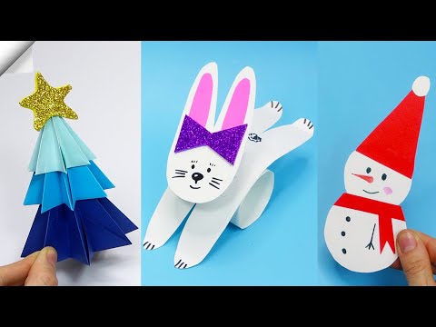 Easy Paper snowman Christmas paper crafts 2023
