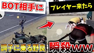【荒野行動】BOT相手にめちゃくちゃ煽る野良キッズがプレイヤー来た瞬間に瞬殺されたんだがｗｗｗｗｗ