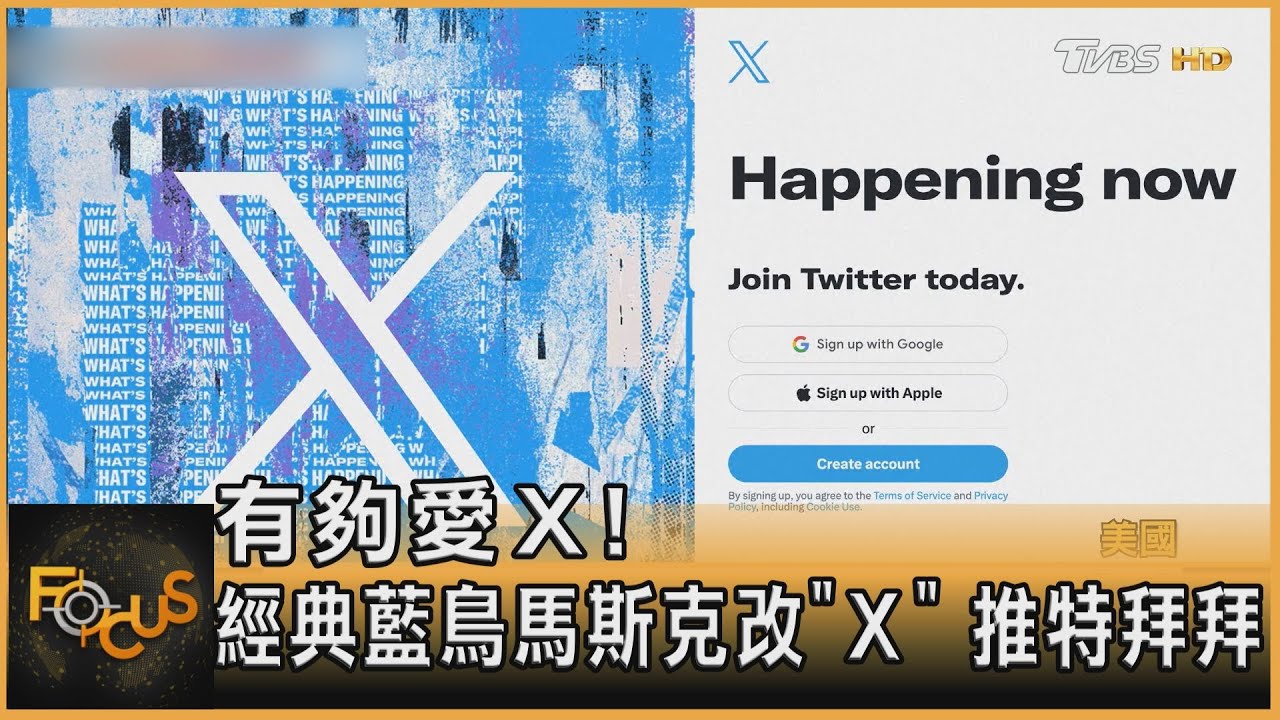 有夠愛X!經典藍鳥馬斯克改「X」 推特拜拜