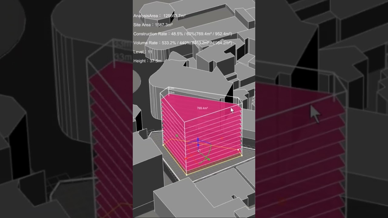 Automatic Statistics of Building Space Parameters by Rhinoceros Grasshopper #architecture #diagram