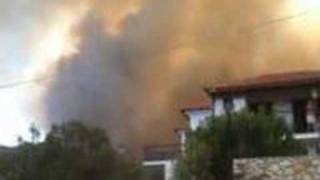 preview picture of video 'Bushfires Skiathos'
