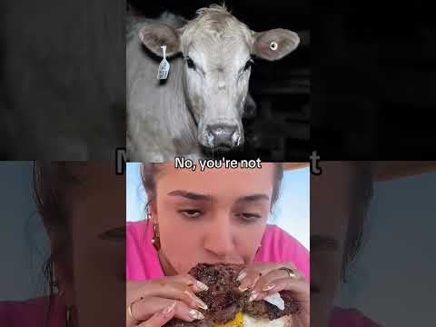 Someone who loves animals doesn't eat animals